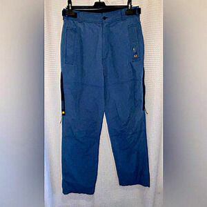Women’s Vintage Y2K President Stone blue belted high waisted cargo pants Sz 32